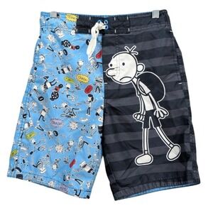 Diary of Wimpy Kids Swim Trunk Shorts Size M Youth Boys Beach Summer Drawstring